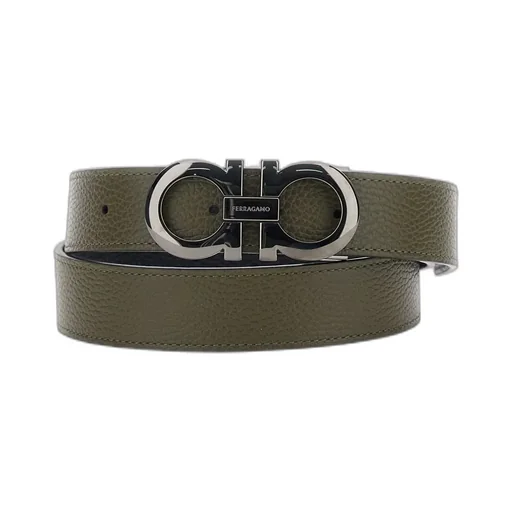 Ferragamo Reversible Gancini Buckled Belt