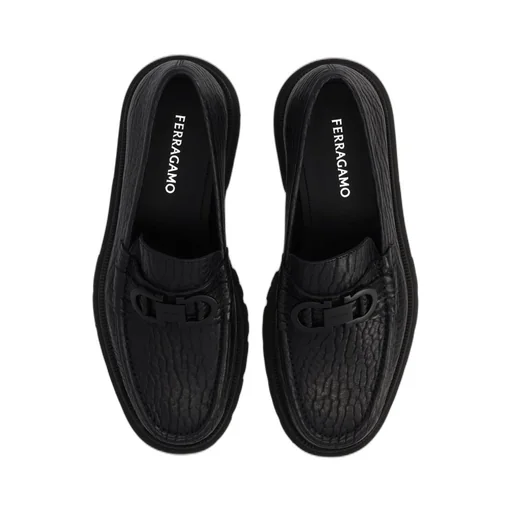 Ferragamo Gancini Ornament Moccasins