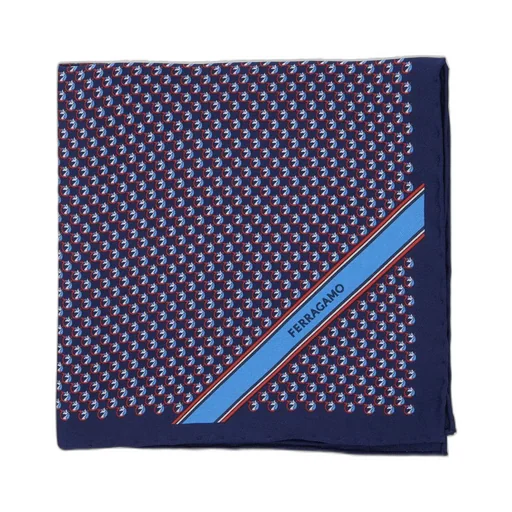 Ferragamo Pegasus Printed Pocket Handkerchief