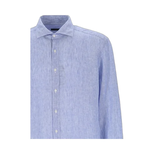 Fay Striped Button-Up Shirt