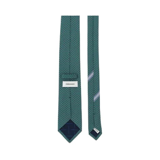 Ferragamo Gancini Print Satin Tie