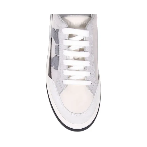 Ferragamo Gancini-Embroidered Lace-Up Sneakers