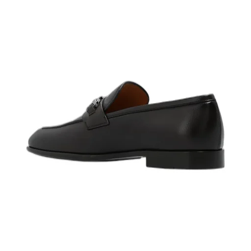 Ferragamo Gancini Plaque Slip-On Loafers