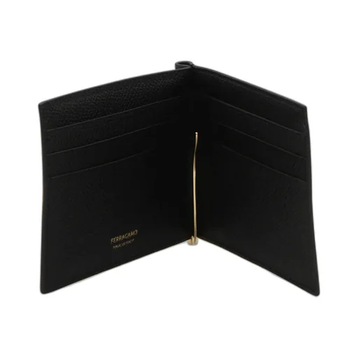 Ferragamo Logo Plaque Bi-Fold Wallet