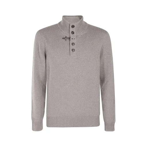 Fay Buttoned Wool Knitwear
