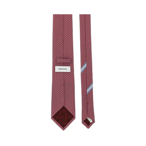 Ferragamo Gancini Print Satin Tie