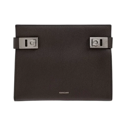 Ferragamo Gancini Buckle Pouch