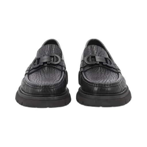 Ferragamo Gancini Ornament Moccasins