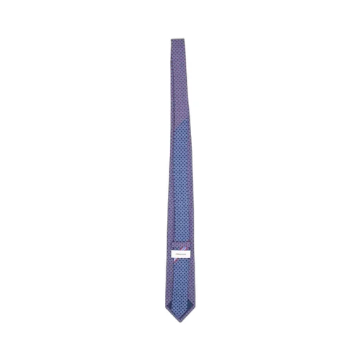 Ferragamo Gancini And Hearts Printed Satin Tie
