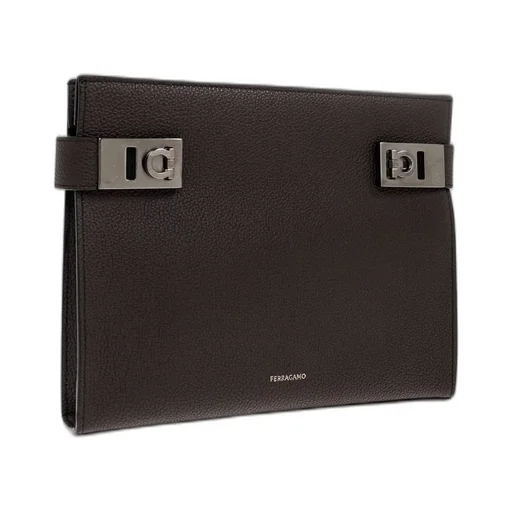Ferragamo Gancini Buckle Pouch