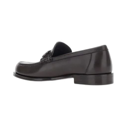 Ferragamo Gancini Buckle Slip-On Loafers