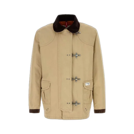 Fay Toggle-Closure Canvas Jacket