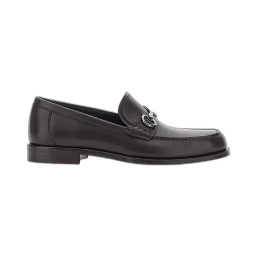 Ferragamo Gancini Buckle Slip-On Loafers