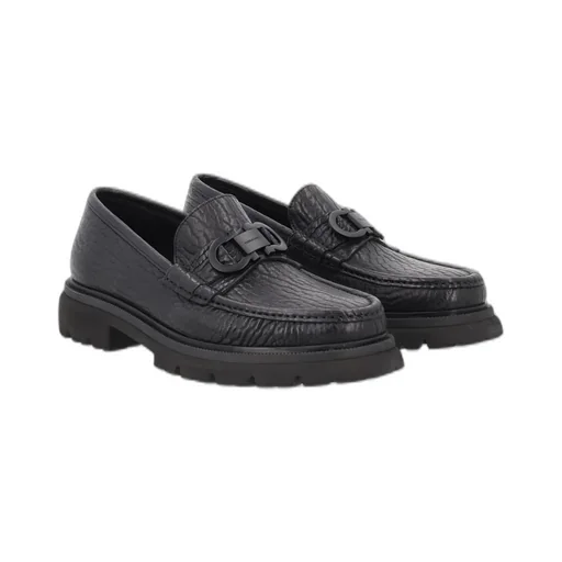 Ferragamo Gancini Ornament Moccasins