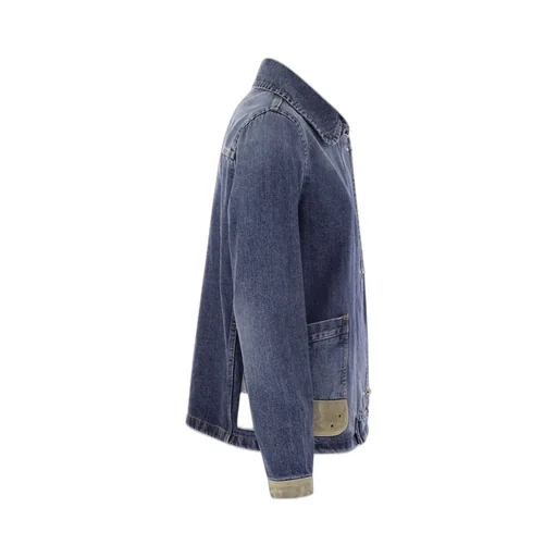 Fay Hook-Closure Denim Jacket