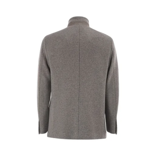 Fay Herringbone Wool-Blend Caban Coat