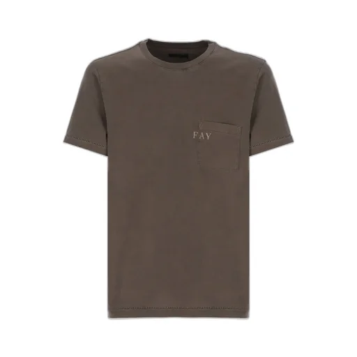 Fay Pocket Crew Neck T-Shirt