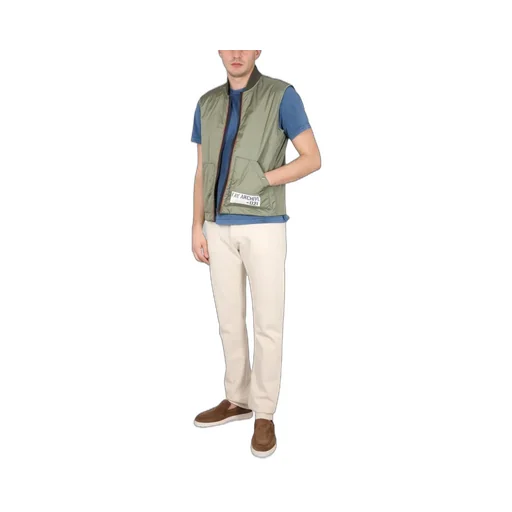 Fay Logo-Detailed Zipped Gilet