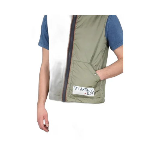 Fay Logo-Detailed Zipped Gilet