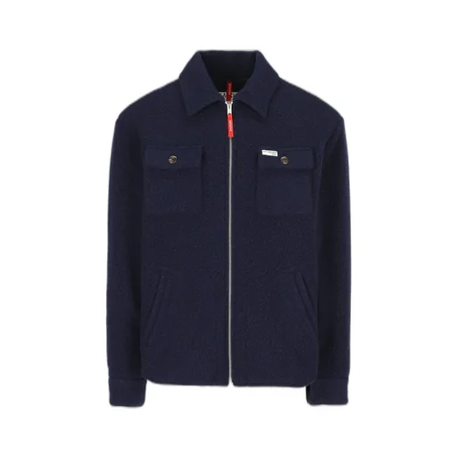 Fay Zip-Up Over Shirt Jacket