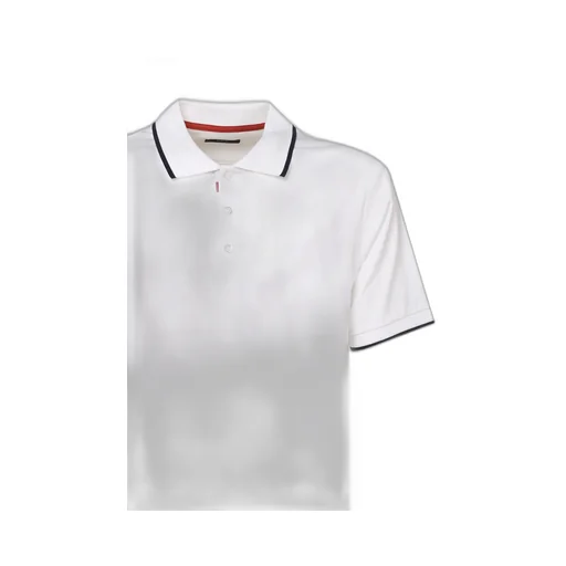 Fay Button Detailed Short-Sleeved Polo Shirt
