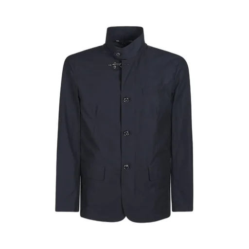 Fay Button-Up Shirt With Hook Detail