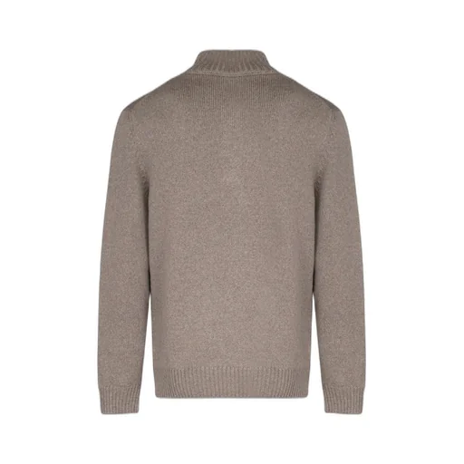Fay Button Mock Neck Sweater
