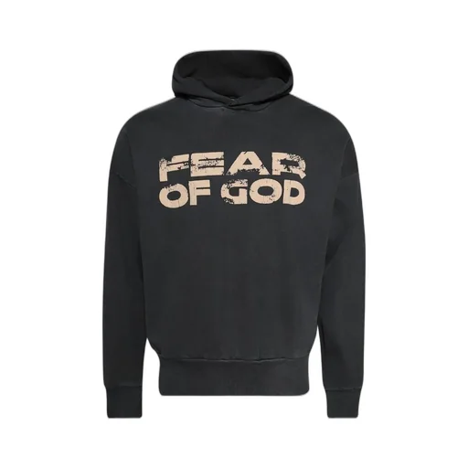 Fear Of God Logo Printed Hoodie