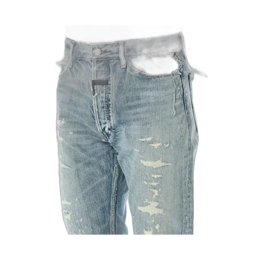 Fear Of God Sraight-Leg Frayed-Edge Jeans
