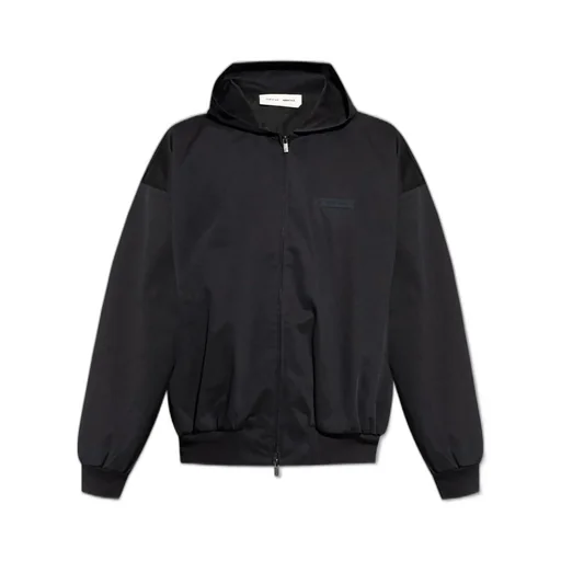 Fear Of God Essentials Logo Plaque Hooded Jacket