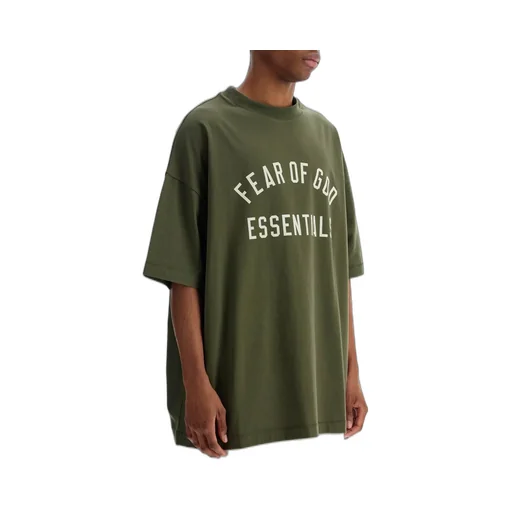 Fear Of God Essentials Logo Printed Crewneck T-Shirt