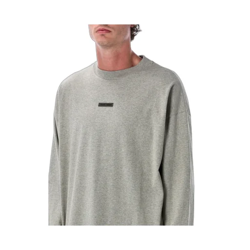 Fear Of God Essentials Logo Plaque Long-Sleeved T-Shirt