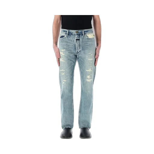 Fear Of God Sraight-Leg Frayed-Edge Jeans