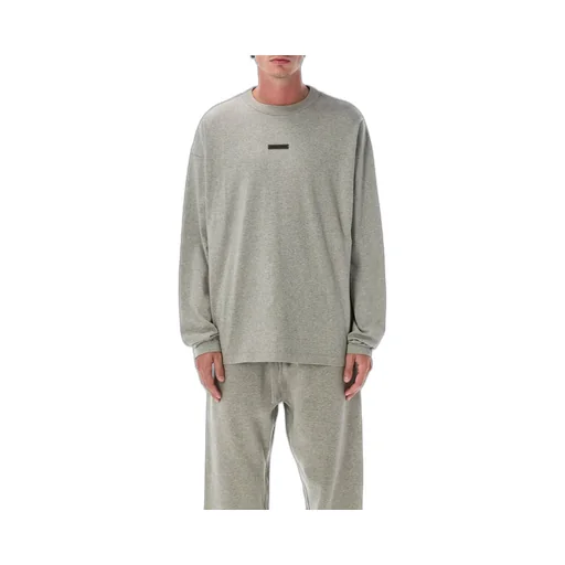 Fear Of God Essentials Logo Plaque Long-Sleeved T-Shirt