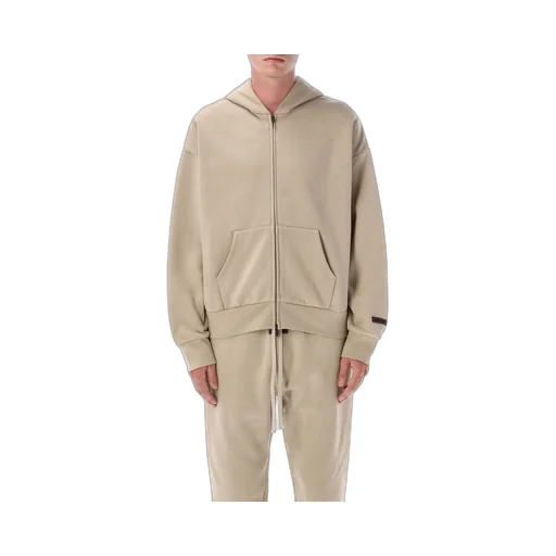 Fear Of God Essentials Classic Fit Fleece Zip-Up Hoodie