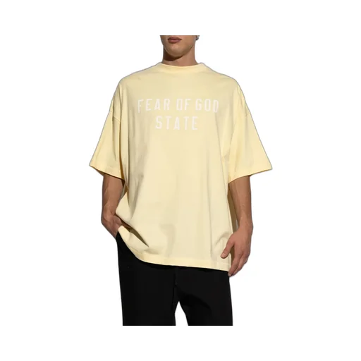 Fear Of God Essentials Logo Plaque Crewneck T-Shirt