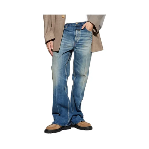 Fear Of God Logo Patch Flared Jeans