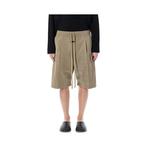 Fear Of God Logo-Patch Drawstring Cargo Shorts