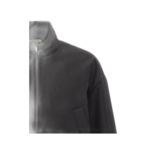 Fear Of God Logo Plaque Zip-Up Bomber Jacket