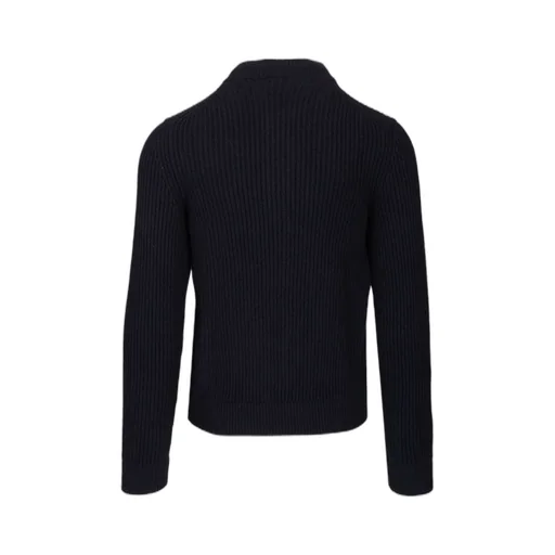 Fedeli Zip-Front Ribbed Cardigan