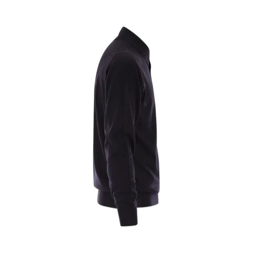 Fedeli Virgin Wool Long-Sleeve Polo Shirt