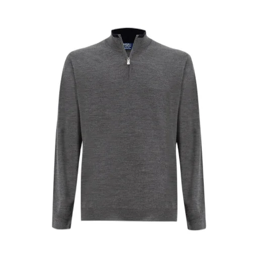 Fedeli Half Zipped High Neck Jumper