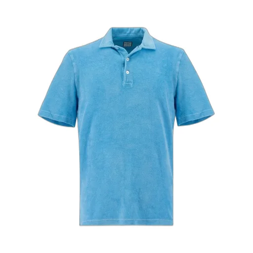 Fedeli Garment Dyed Terry Polo Shirt
