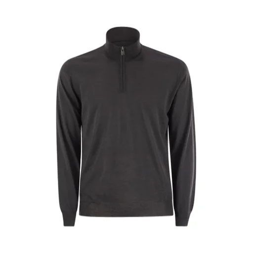 Fedeli Half-Zip Wool Knitwear