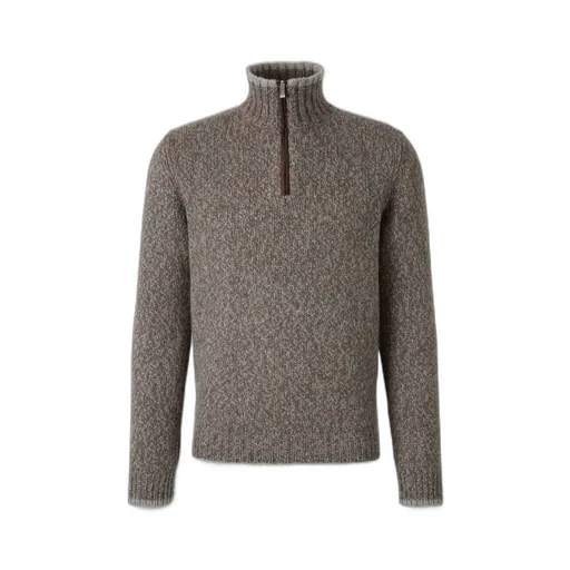Fedeli Ribbed High-Collar Knitwear