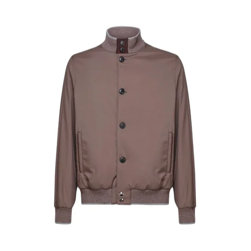 Fedeli Long Sleeved High Neck Bomber Jacket