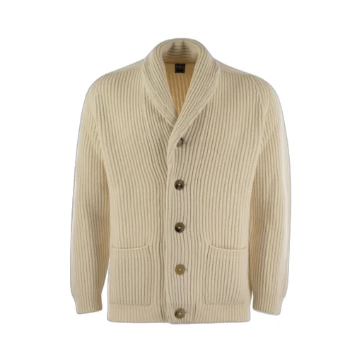 Fedeli Ribbed Shawl Lapel Cardigan