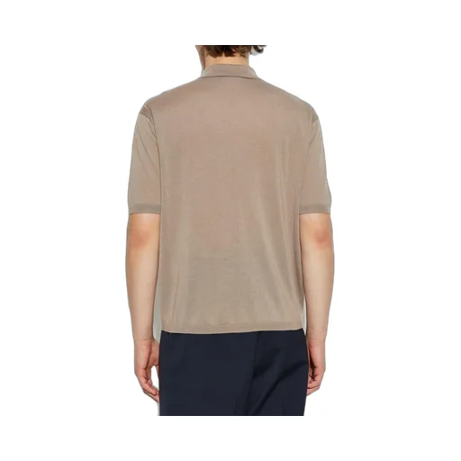 Emporio Armani Zip Detailed Short-Sleeved Polo Shirt