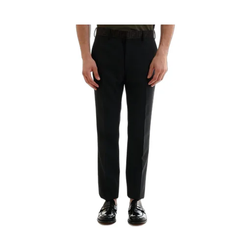 Fendi Logo Tape Waistband Tailored Pants