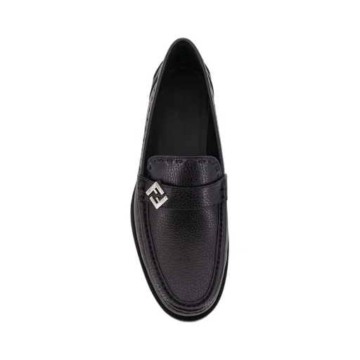 Fendi Ff Plaque Slip-On Loafers